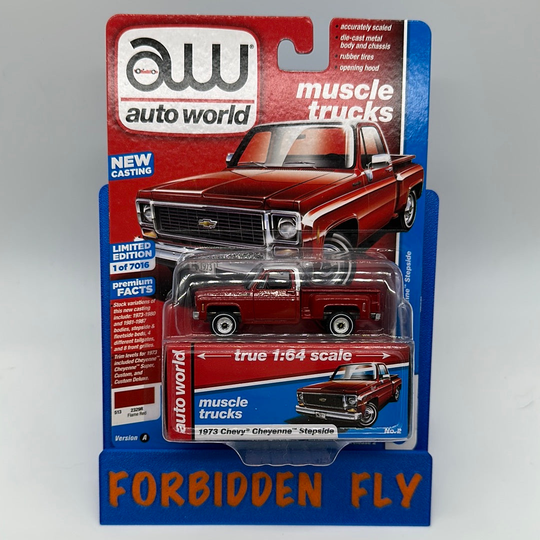 Auto World Muscle Trucks Series - Release 2 - 1973 Chevy Cheyenne Stepside - Version A