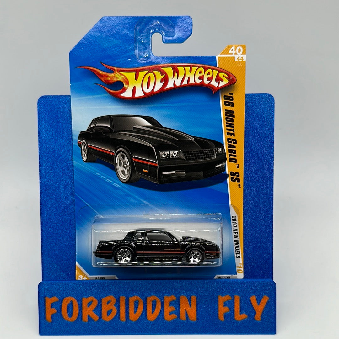 Hot Wheels 2010 New Model Mainline - Black ‘86 Monte Carlo SS