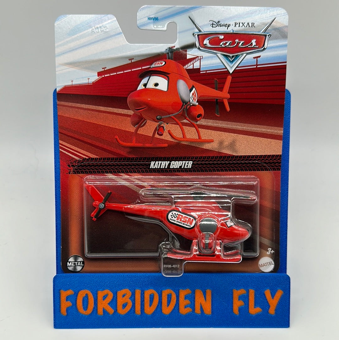 Disney Pixar Cars Movie - 2024 Release - Kathy Copter RSN Network Helicopter