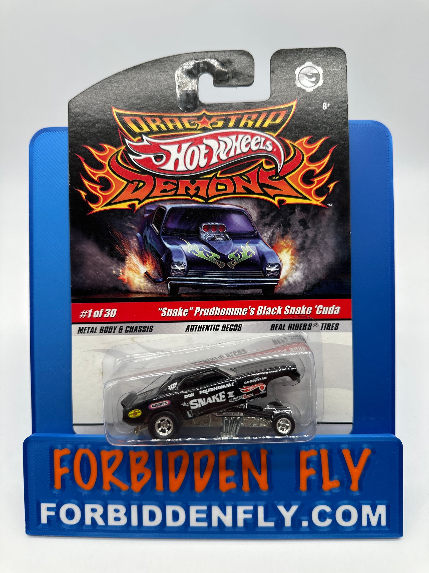 Hot Wheels Vintage Drag Strip Demons Series - #1/30 - “Snake” Prudhomme’s Black Snake ‘Cuda