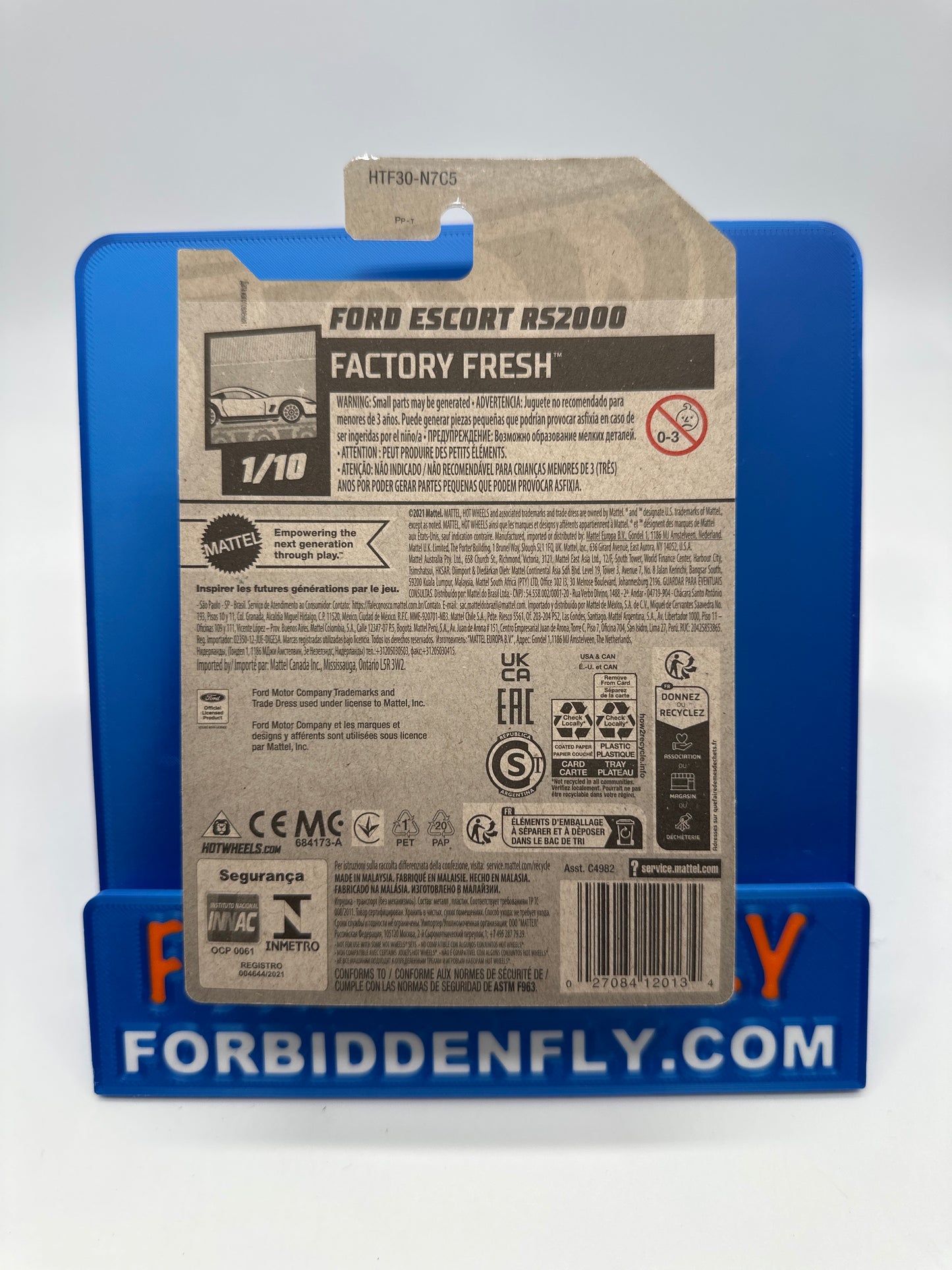 Hot Wheels 2024 A Case Super Treasure Hunt - Ford Escort RS2000 - International Card