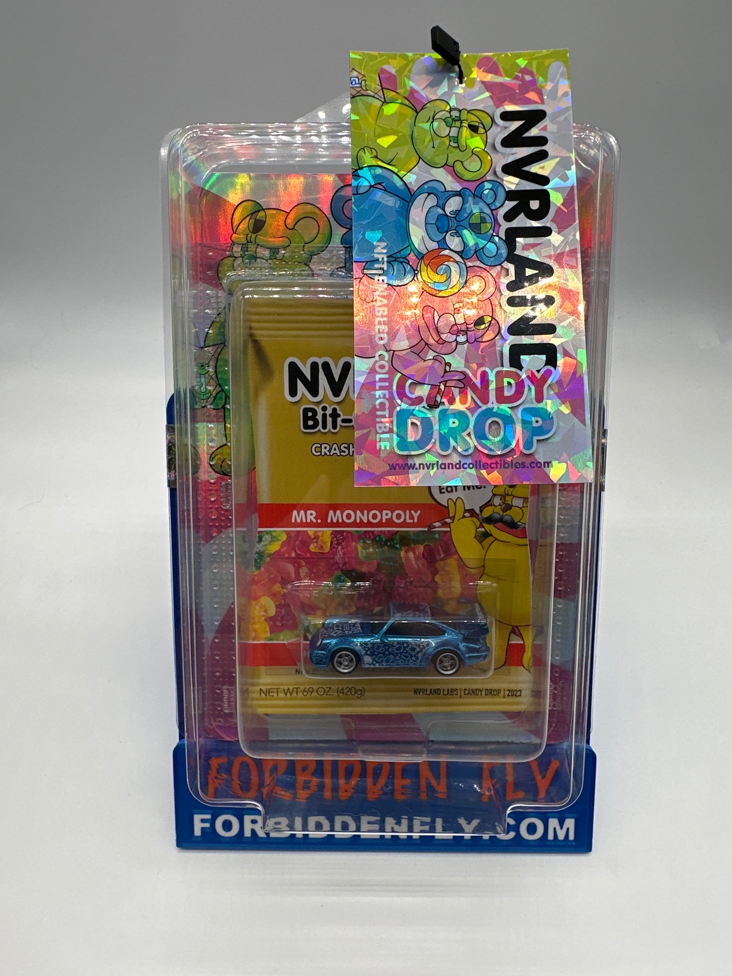 NVRLand Collectibles - 2023 WhatNot Candy Drop Release Car - Porsche 911 RWB - Bit-O-Money - Mr. Monopoly