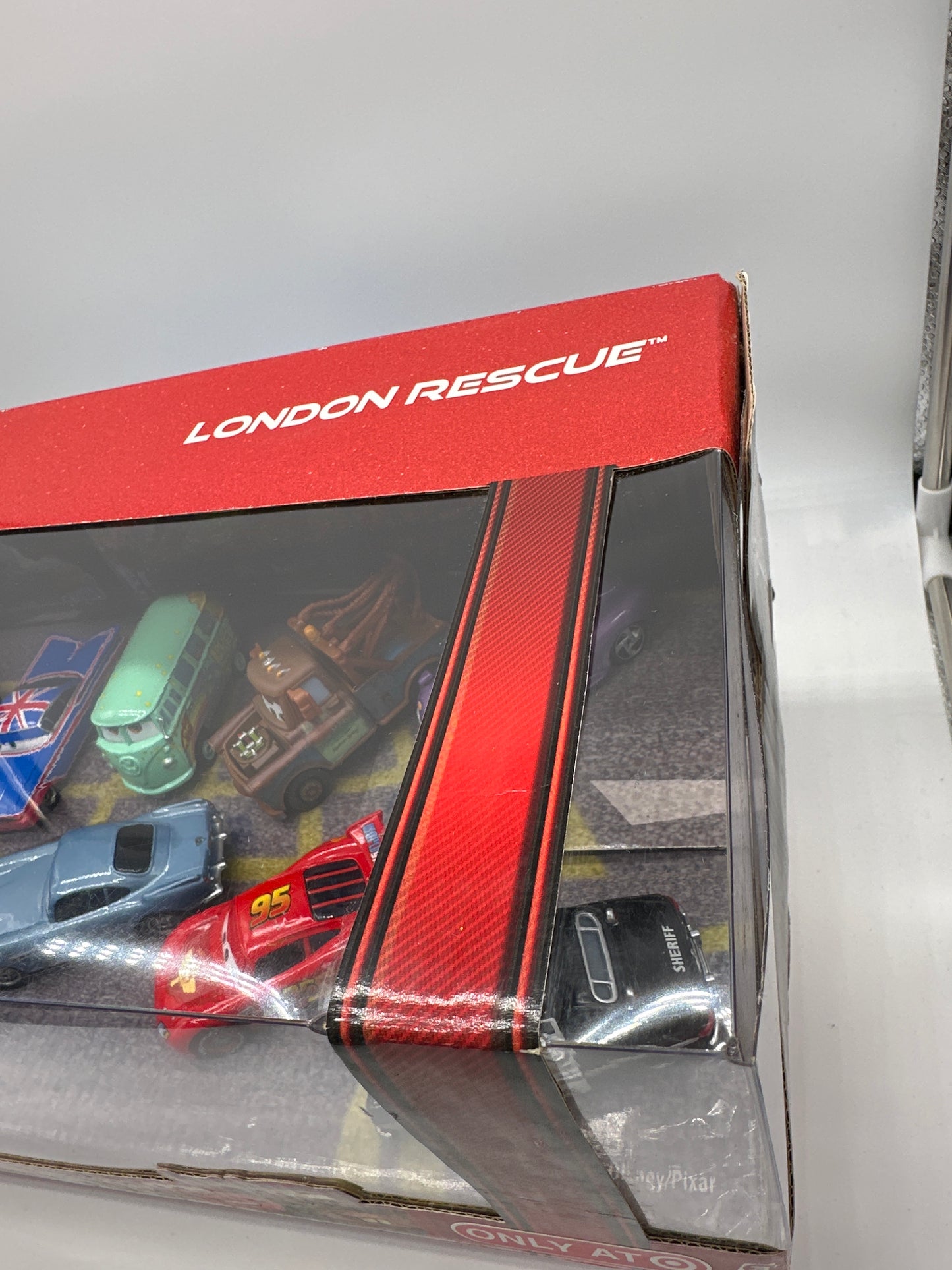 Disney Pixar Cars Movie - London Rescue Target Exclusive (Twelve) 12 Pack With Exclusive Trapped Professor Z