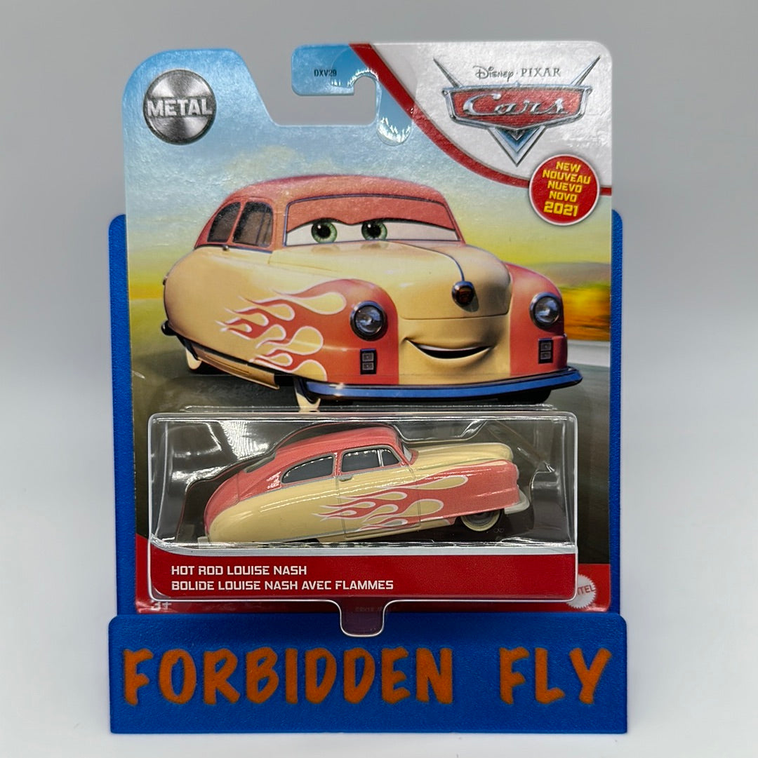 Disney Pixar Cars Movie - Metal Logo Card Release - Hot Rod Louise Nash Thomasville Racer