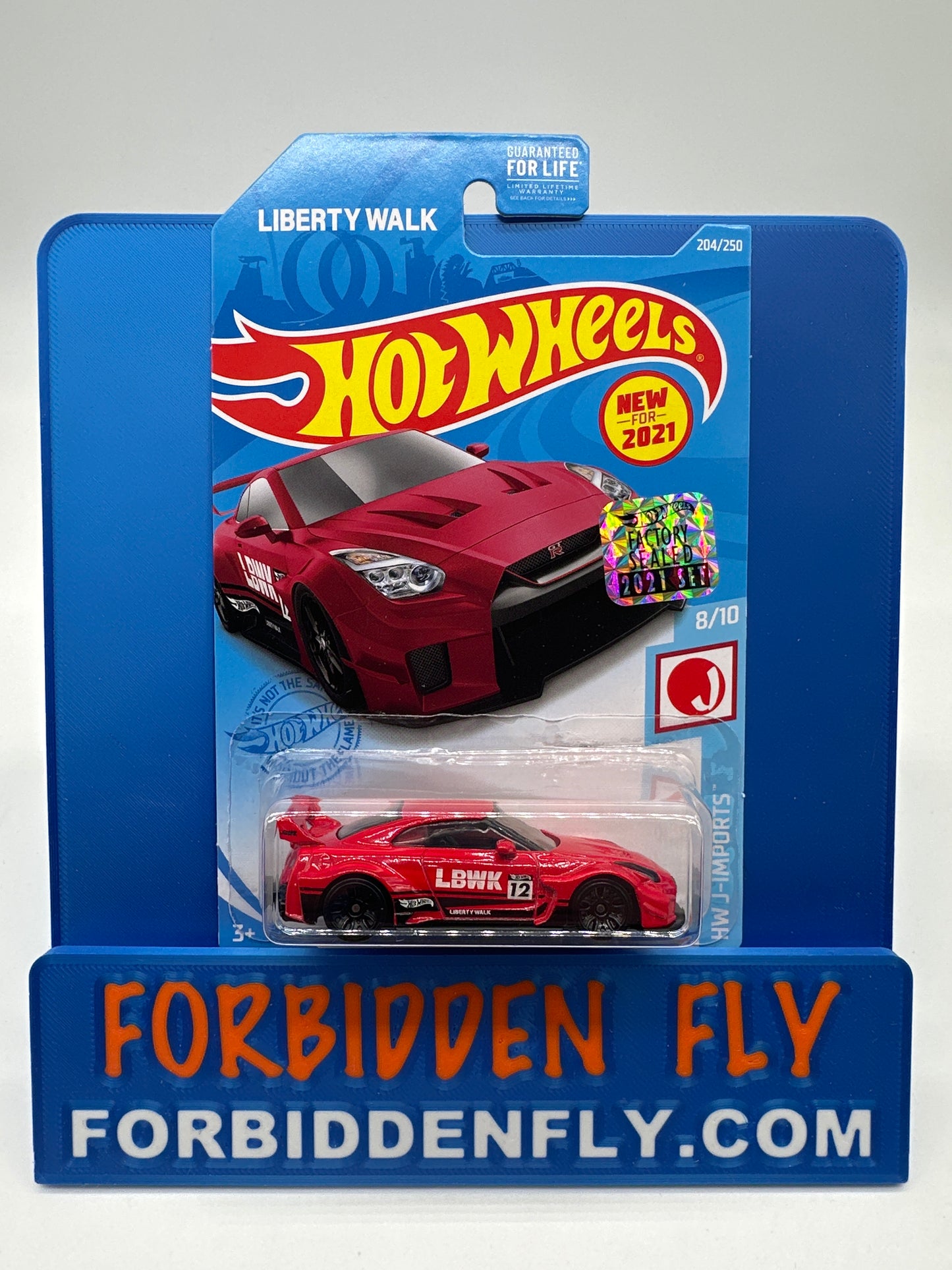 Hot Wheels Mainline - Factory Stickered 2021 HW J Imports Series - LB-Silhouette Works GT Nissan 35GT-RR Ver.2 - Red