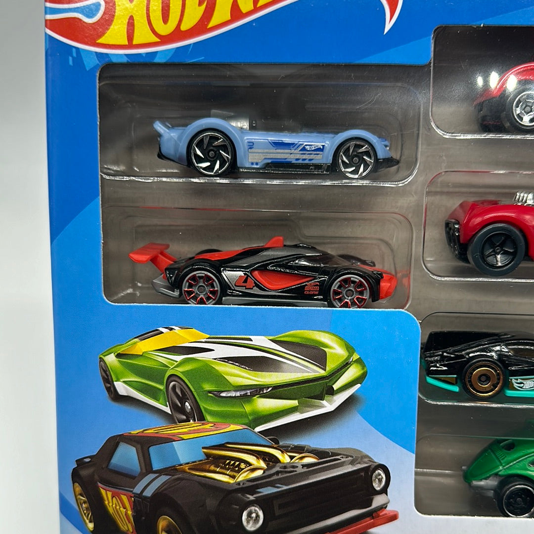 Hot Wheels 9 Pack - 2021 w/ Exclusive Blue Bone Shaker