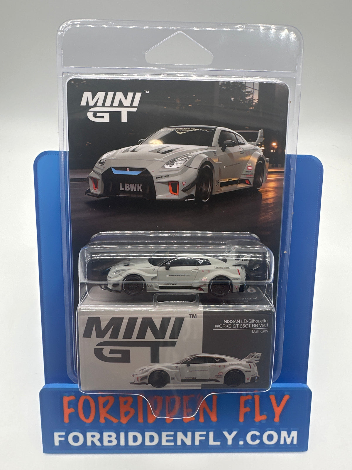 Mini GT Regular Release #1248 - Nissan LB Silhouette Works GT 35GT-RR - Matt Grey