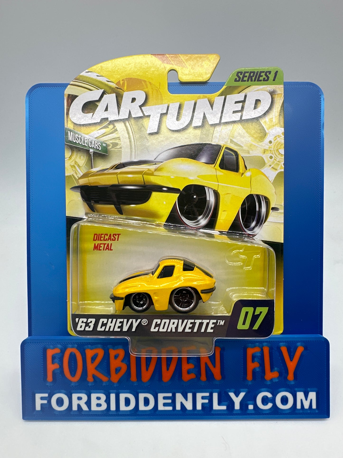 CarTuned - Series 1 Regular Retail Release #07 - Yellow ‘63 Chevy Corvette