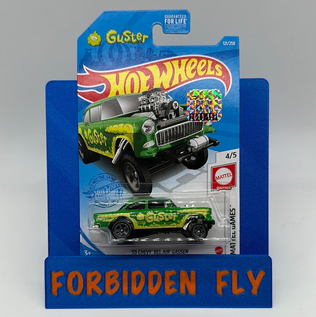 Hot Wheels Mainline - Factory Stickered 2021 - Guster ‘55 Chevy Bel Air Gasser