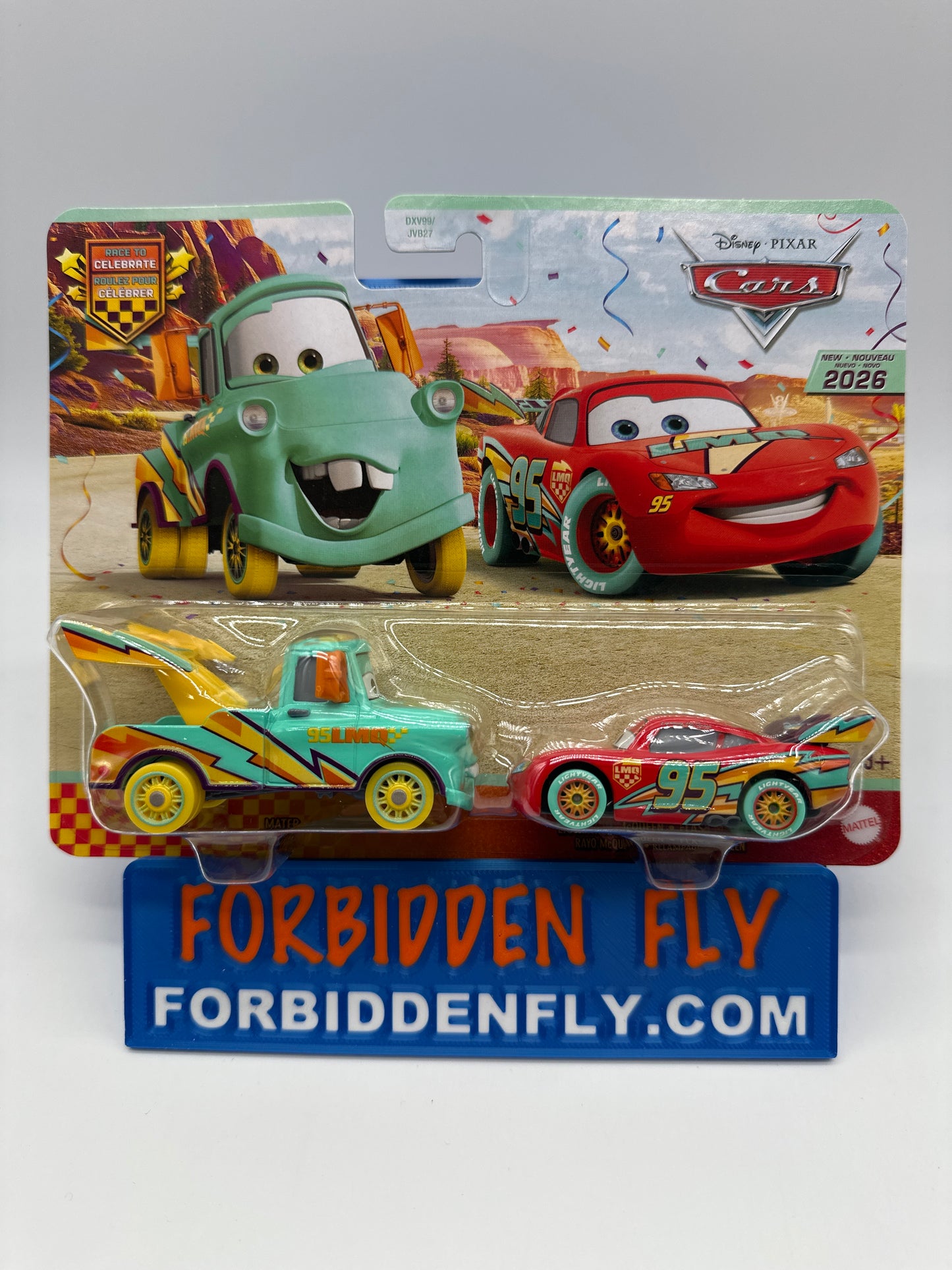Disney Pixar Cars 2026 - 20 Year Anniversary Release (Two) 2 Pack - Race to Celebrate Mater & Lightning McQueen