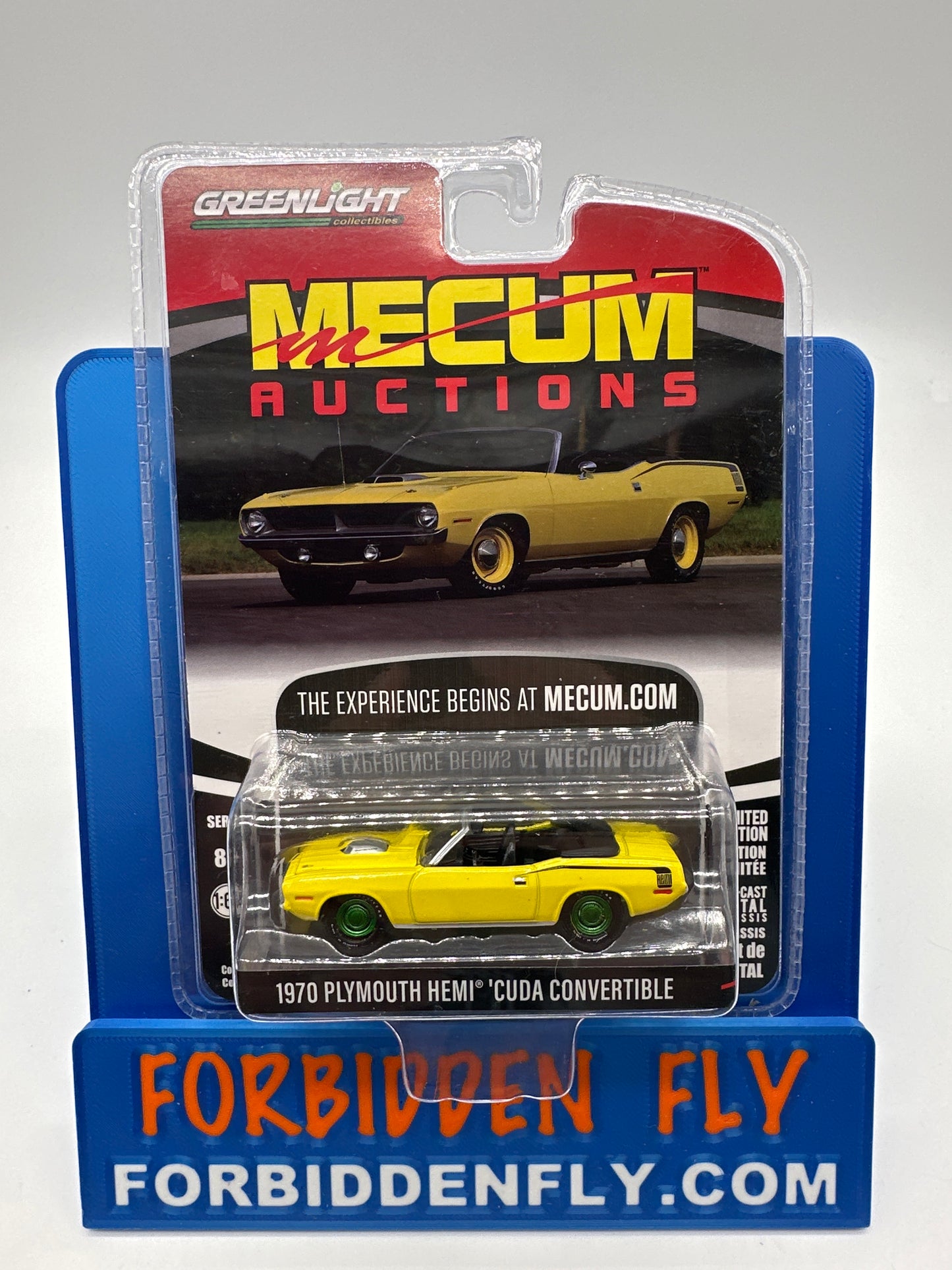 GreenLight MECUM Auctions Series 5 - #37210-C - 1970 Plymouth Hemi ‘Cuda Convertible - Green Machine - Chase