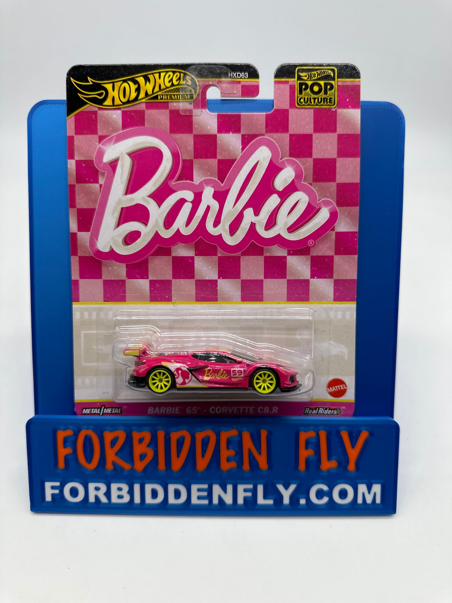 Hot Wheels Premium - 2024 Pop Culture Single - Barbie 65th Corvette C8.R