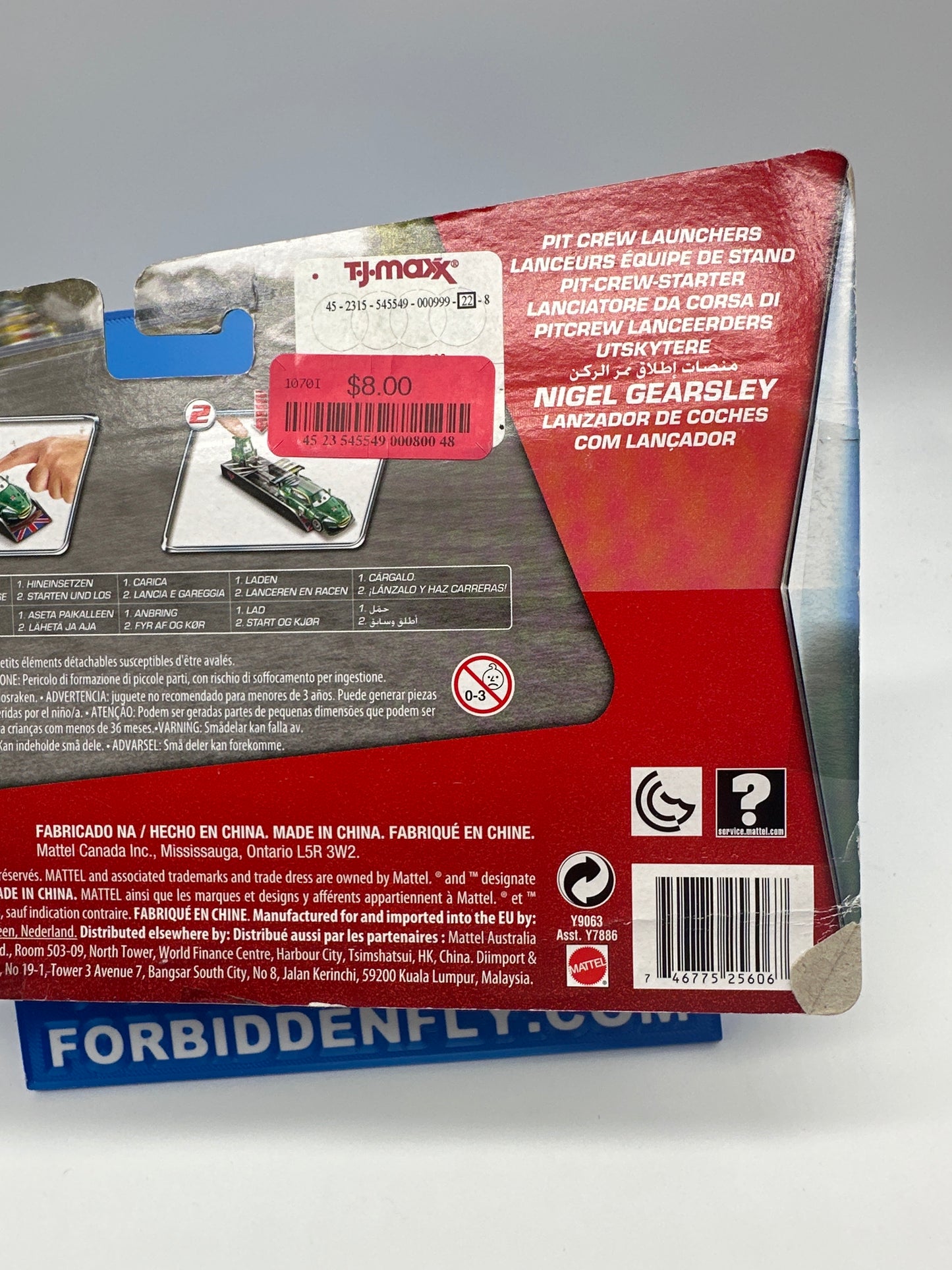 Disney Pixar Cars Movie - Pit Crew Launcher and Vehicle Set - WGP Nigel Gearsley & Pitty