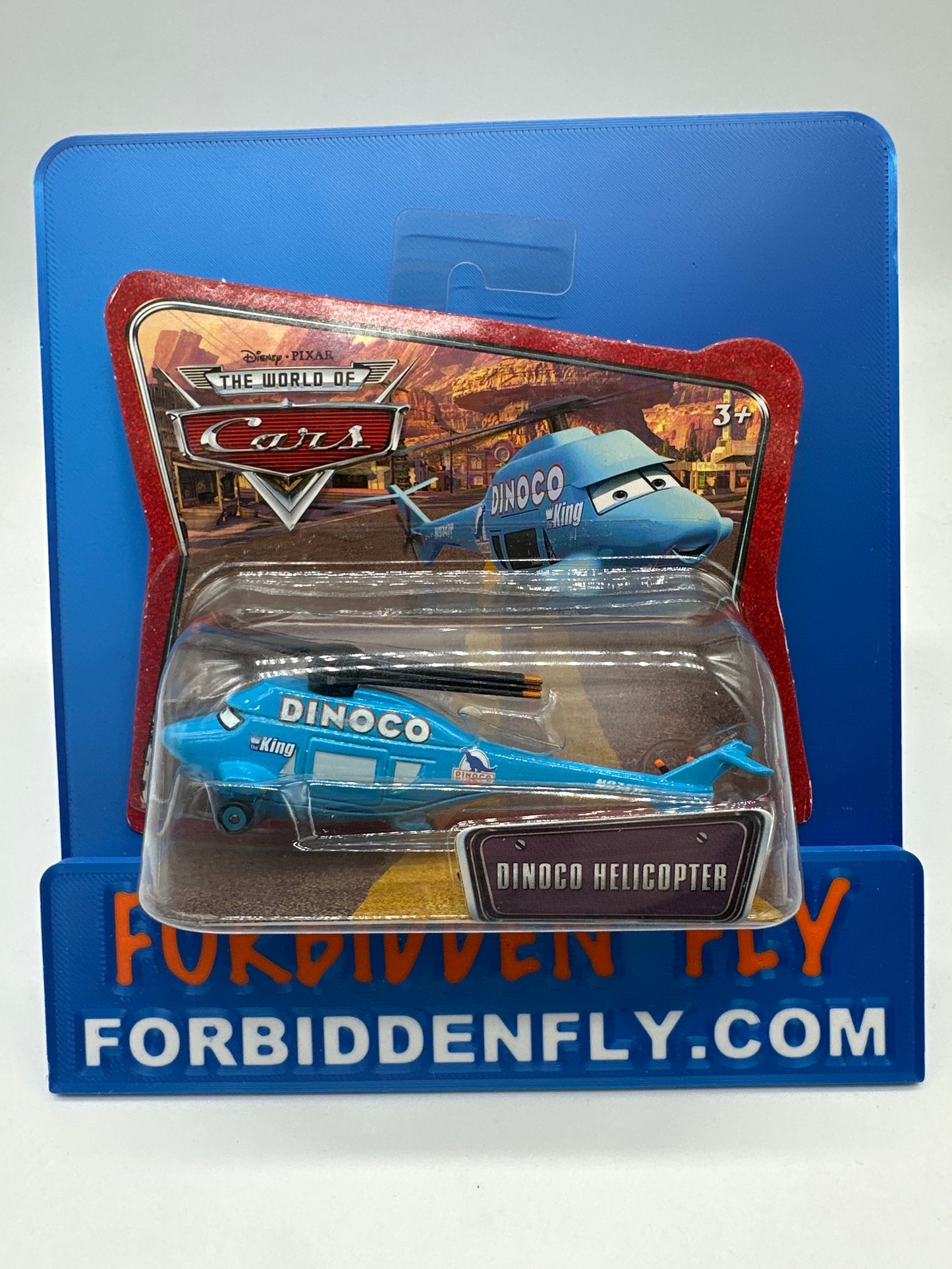Disney Pixar Cars Movie - World of Cars Series - Short Card - Dinoco Helicopter