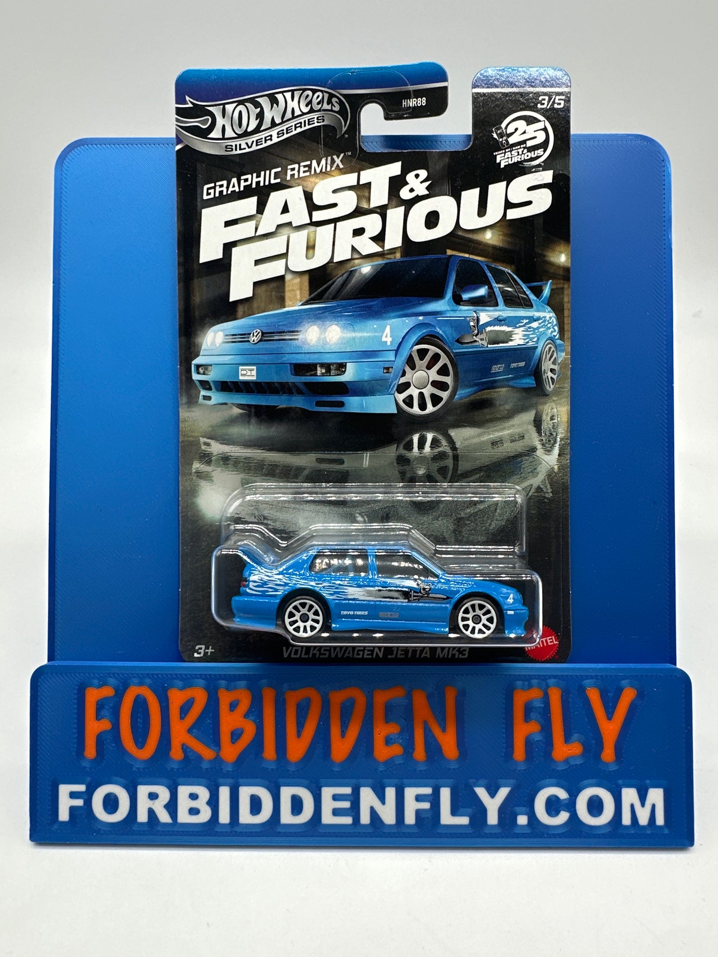 Hot Wheels 2025 Silver Series - Walmart Exclusive - Fast & Furious Graphic Remix Series - #3/5 Volkswagen Jetta MK3