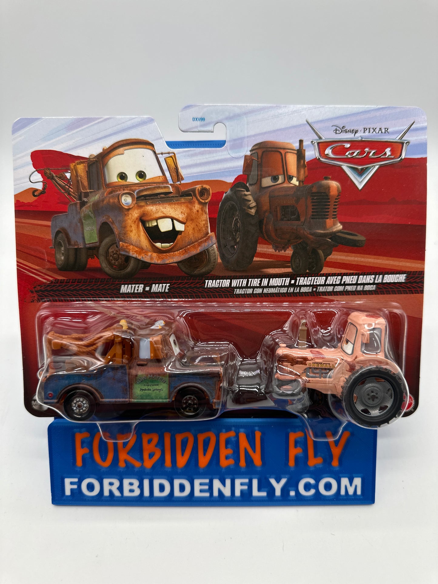 Disney Pixar Cars 2025 - (Two) 2 Pack - Mater & Tractor With Tire In Mouth