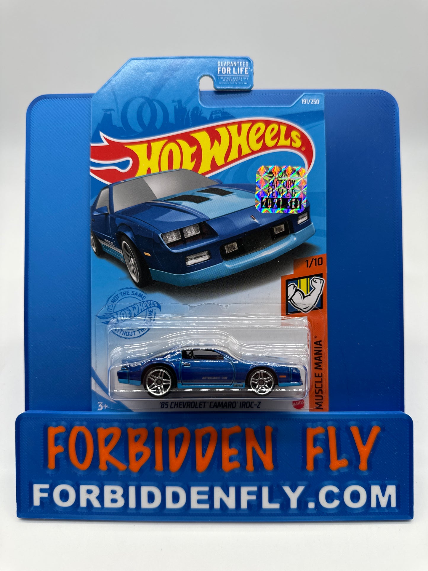 Hot Wheels Mainline - 2021 Factory Sticker - Muscle Mania - ‘85 Chevrolet Camaro Iroc-Z - Blue