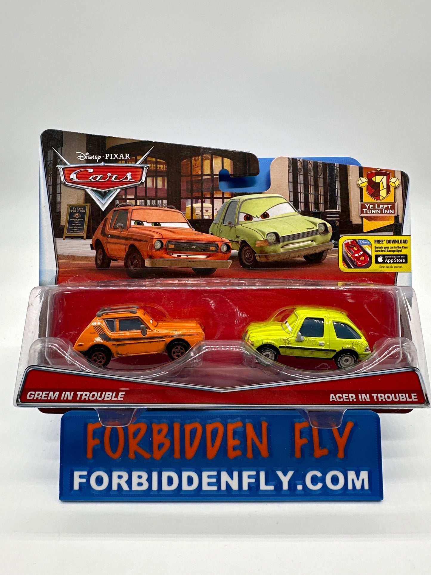 Disney Pixar Cars Movie - Ye Left Turn In Series (Two) 2 Pack - Grem in Trouble & Acer in Trouble
