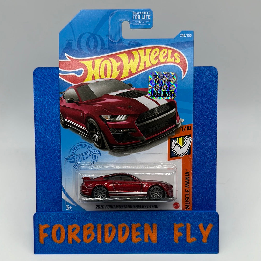 Hot Wheels Mainline - Factory Stickered 2020 - Red 2020 Ford Mustang Shelby GT500