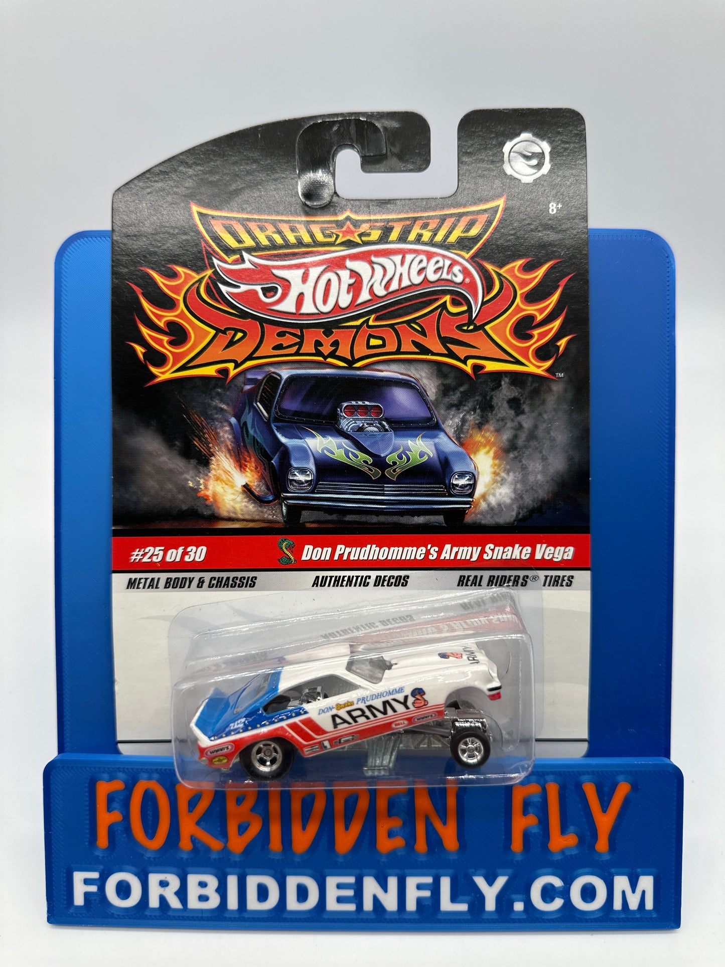 Hot Wheels Vintage Drag Strip Demons Series - #25/30- Don Prudhomme’s Army Snake Vega