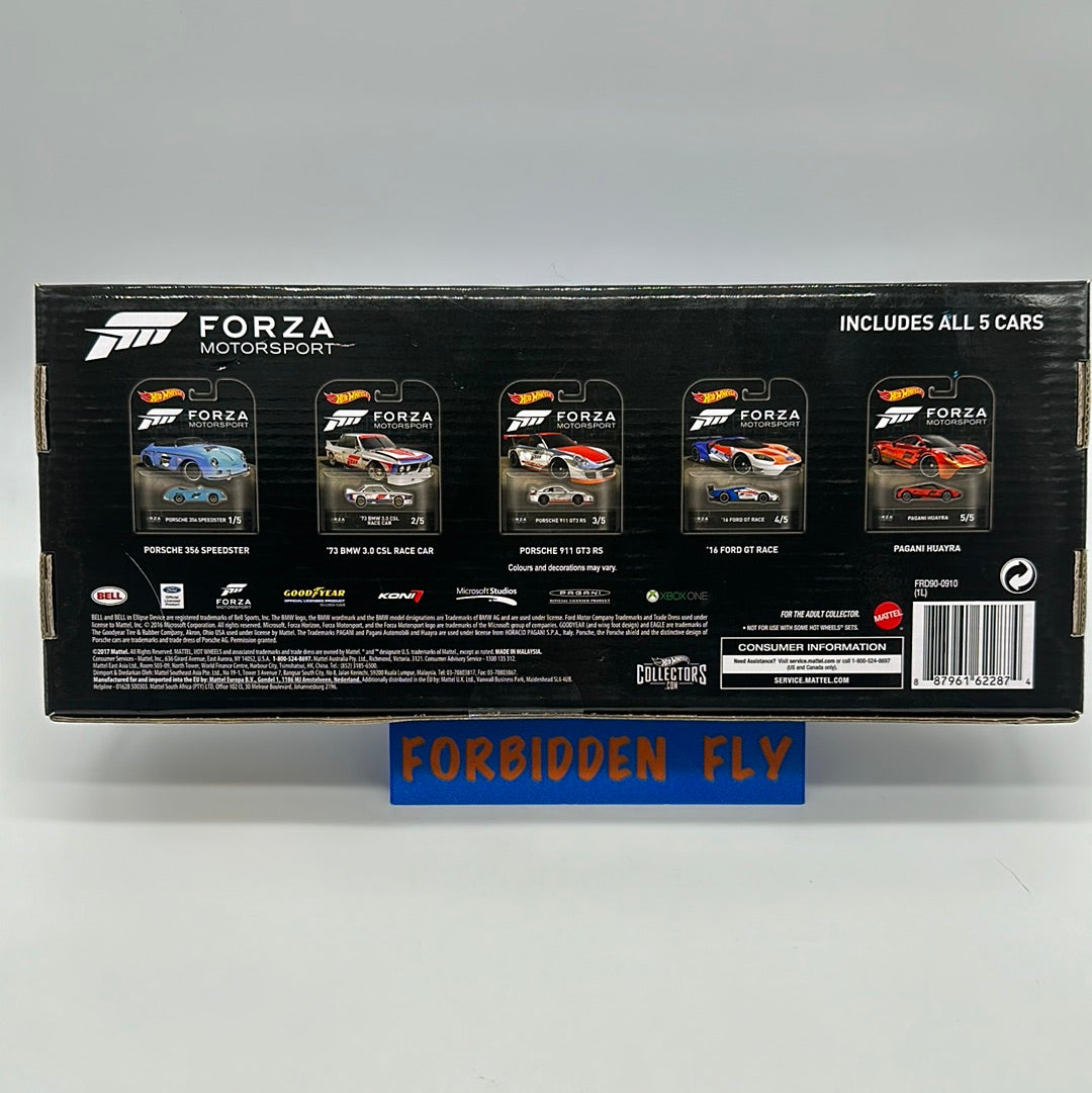 Hot Wheels Premium - 2017 Retro Entertainment Forza Motorsport Series - Sealed Boxed Set of 5