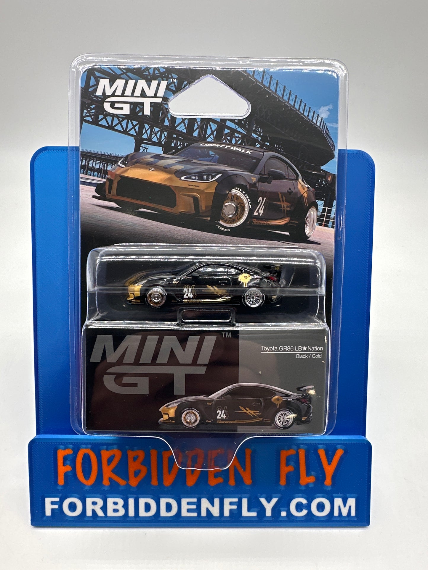 Mini GT Release #1149 - Toyota GR86 LB*Nation - Black/Gold