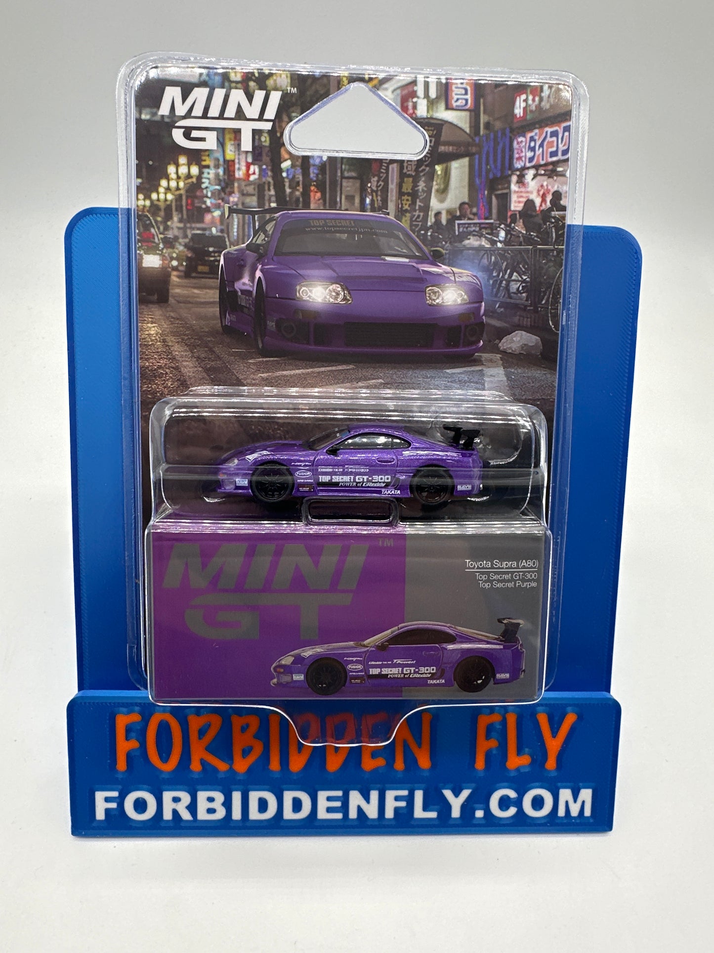 Mini GT Release #1067 - Toyota Supra (A80) Top Secret GT-300 - Top Secret Purple