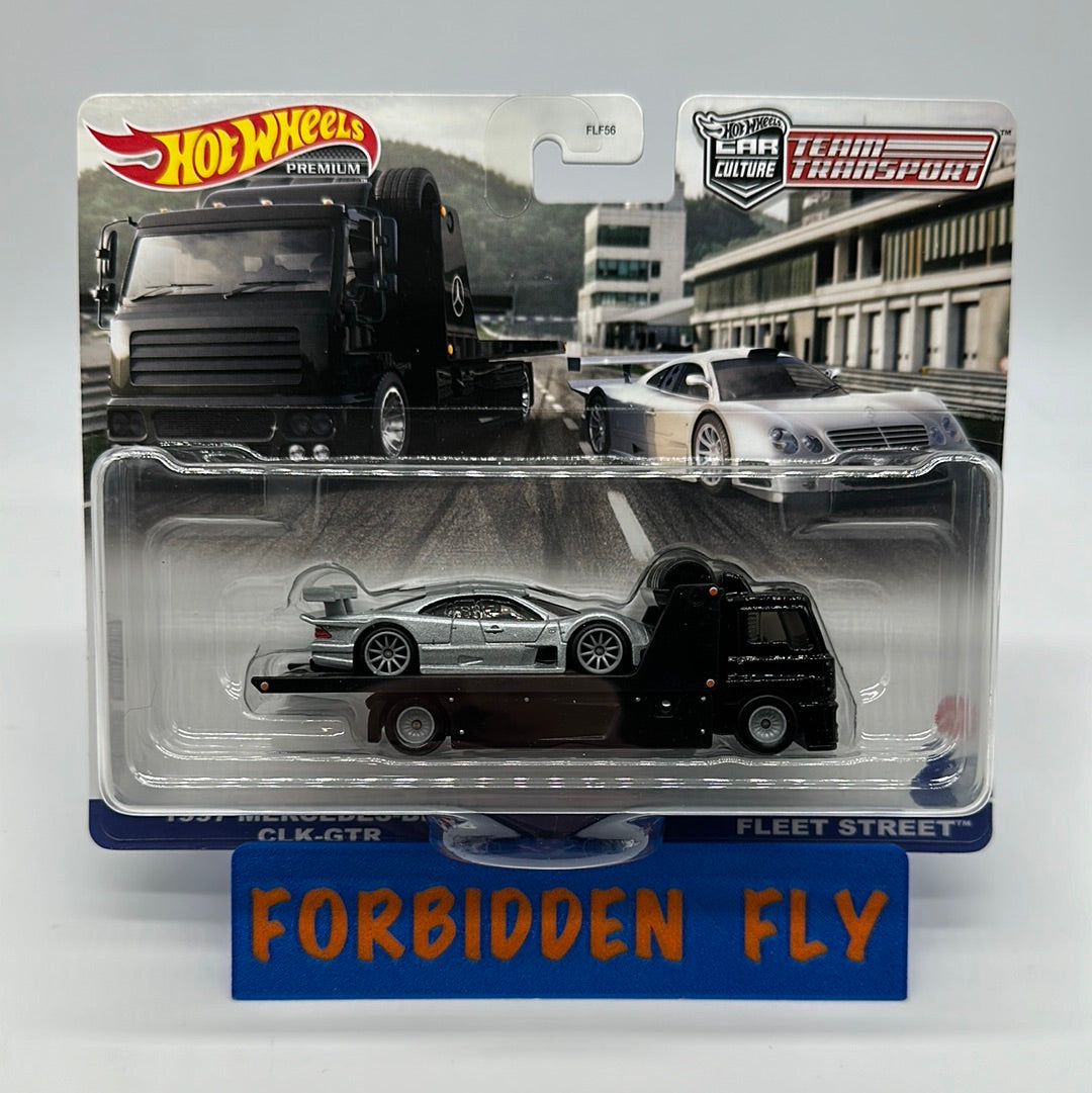 Hot Wheels Car Culture Team Transport - #59 - 1997 Mercedes-Benz CLK-GTR & Fleet Street