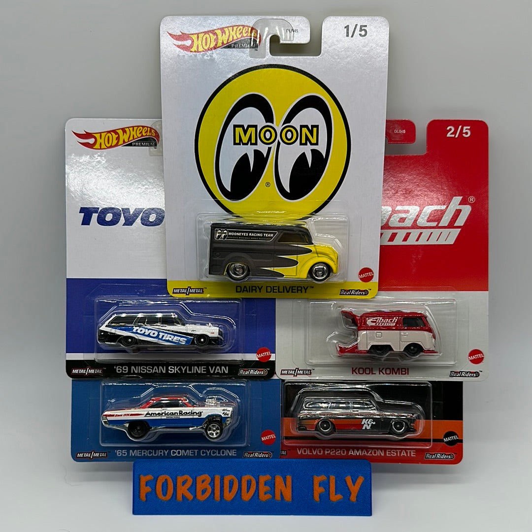 Hot Wheels Premium - Pop Culture Entertainment 2023 Mix V - Set of 5