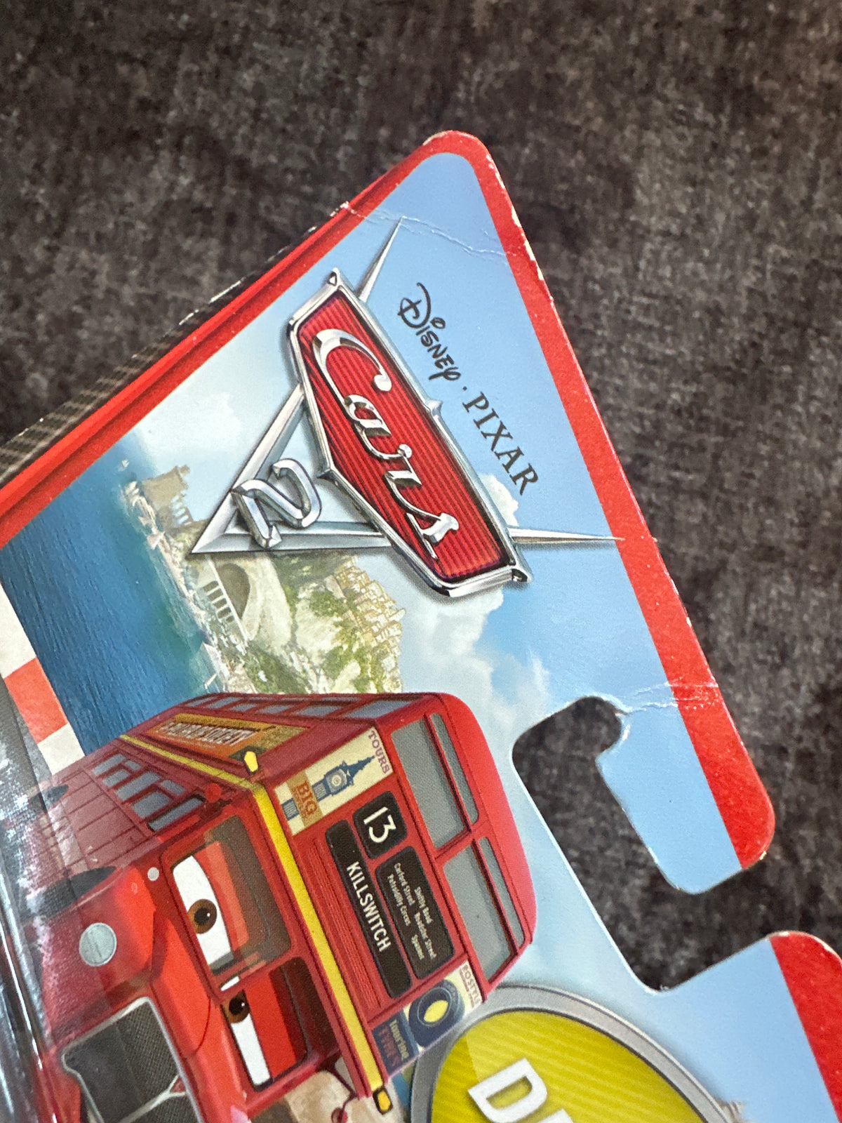 Disney Pixar Cars Movie - Cars 2 Card Series - Deluxe Double Decker Bus