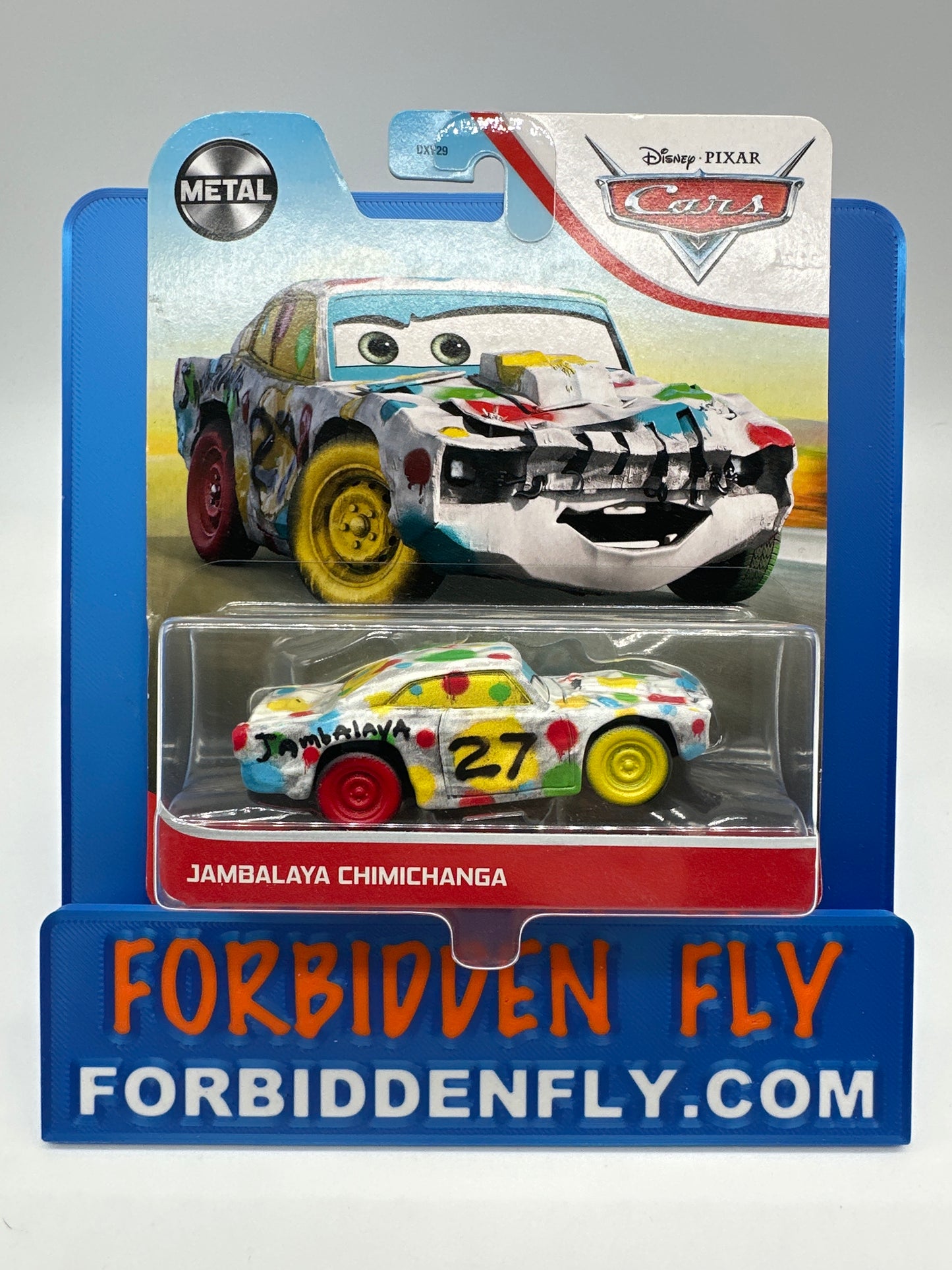 Disney Pixar Cars Movie - Metal Logo Card Release - Thunder Hollow Demo Derby - Jambalaya Chimichanga