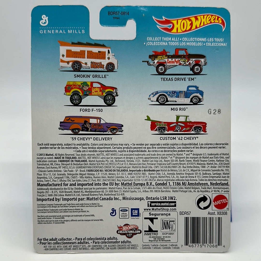 Hot Wheels Premium - 2013 Pop Culture General Mills Series Single - Boo Berry - Mig Rig