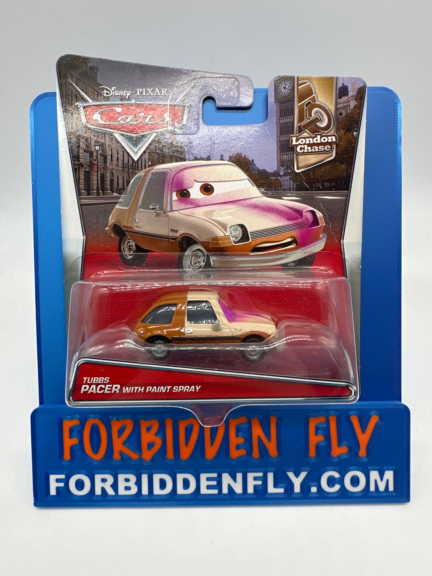 Disney Pixar Cars Movie - London Chase Series - Tubbs Pacer with Paint Spray