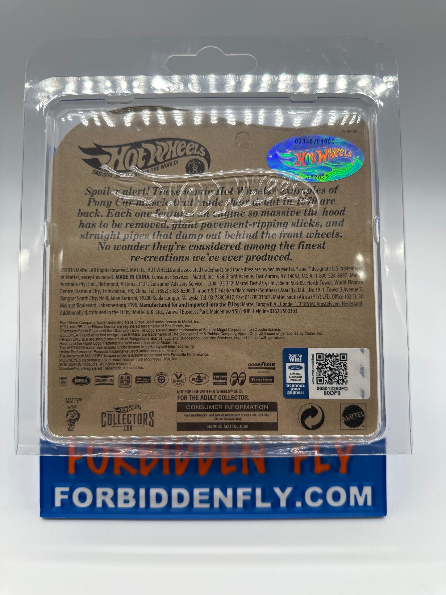 Hot Wheels RLC Red Line Club - 2017 Release - Mustang Boss Hoss - Blue Chrome