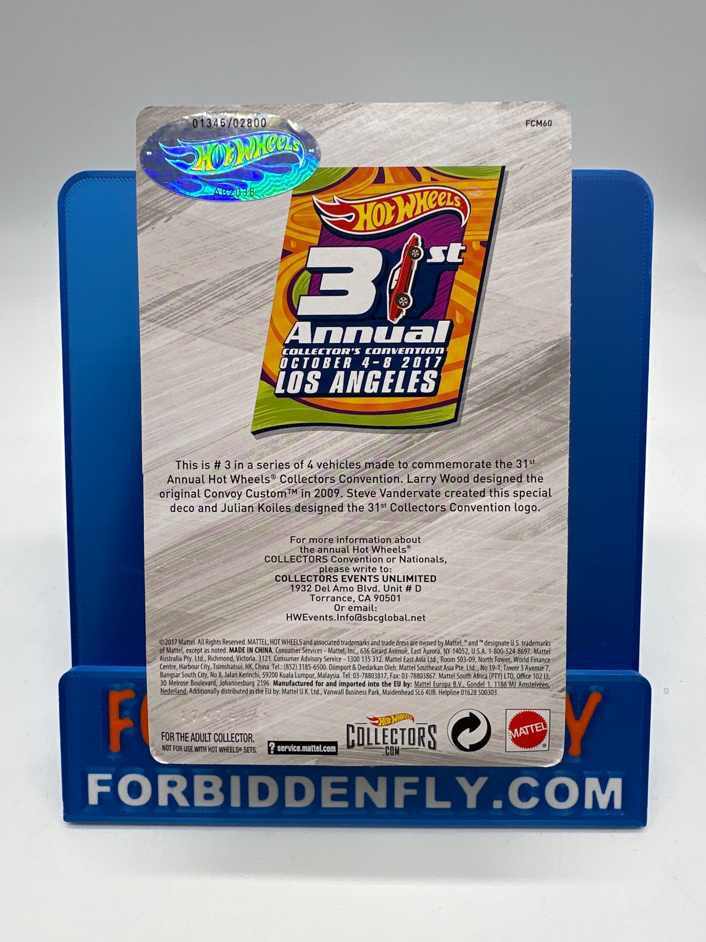 Hot Wheels 31st Annual Collector’s Convention Exclusive - 2017 Los Angeles, CA - Convoy Custom