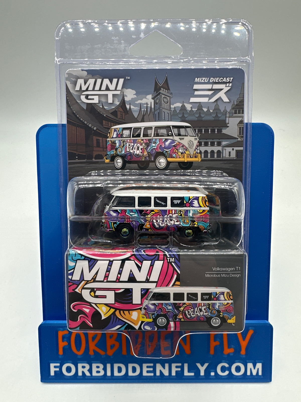 Mini GT Chase #1191 - Volkswagen T1 - Microbus Mizu Design