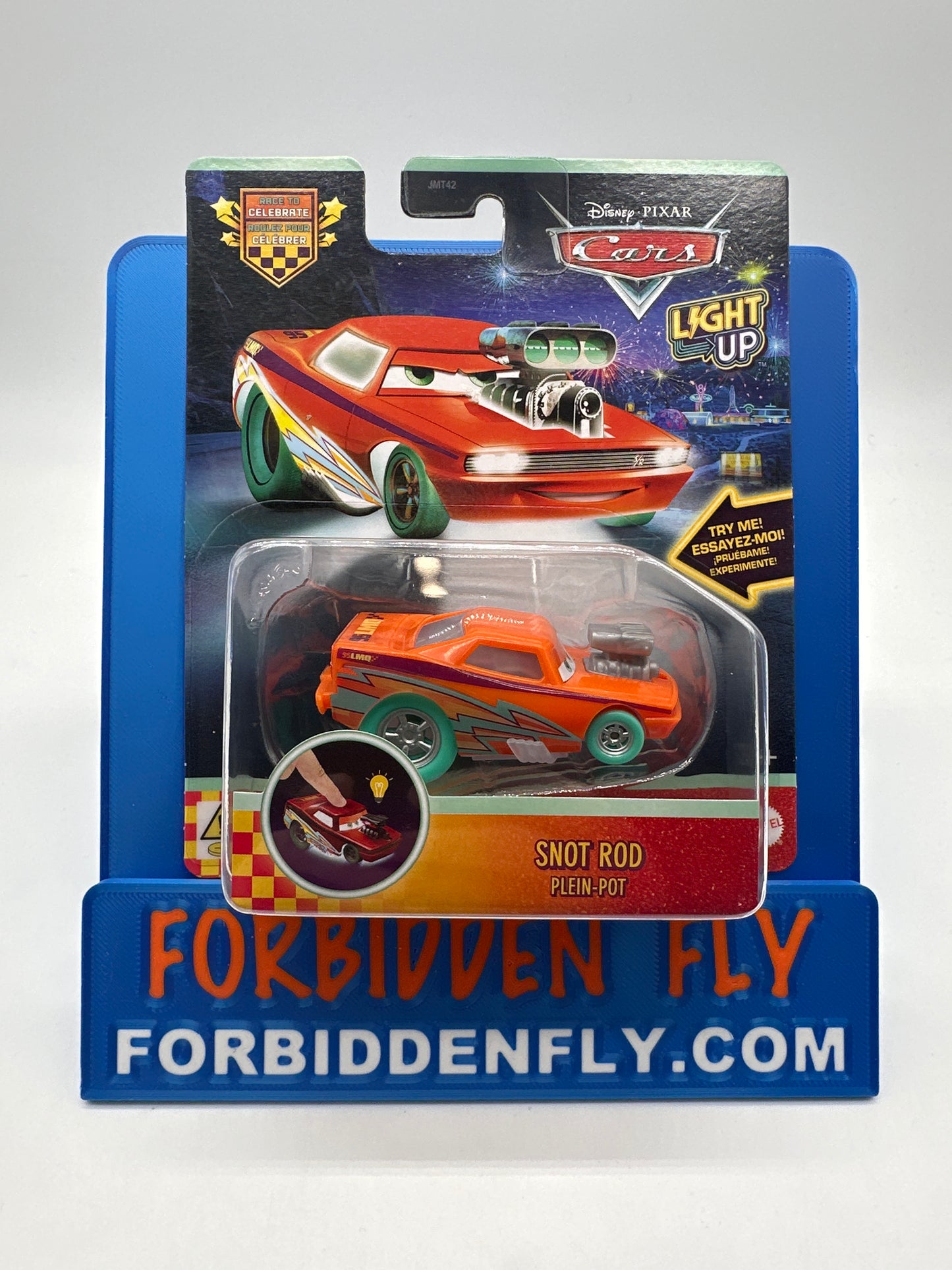 Disney Pixar Cars Movie - Race to Celebrate Light Up - Snot Rod