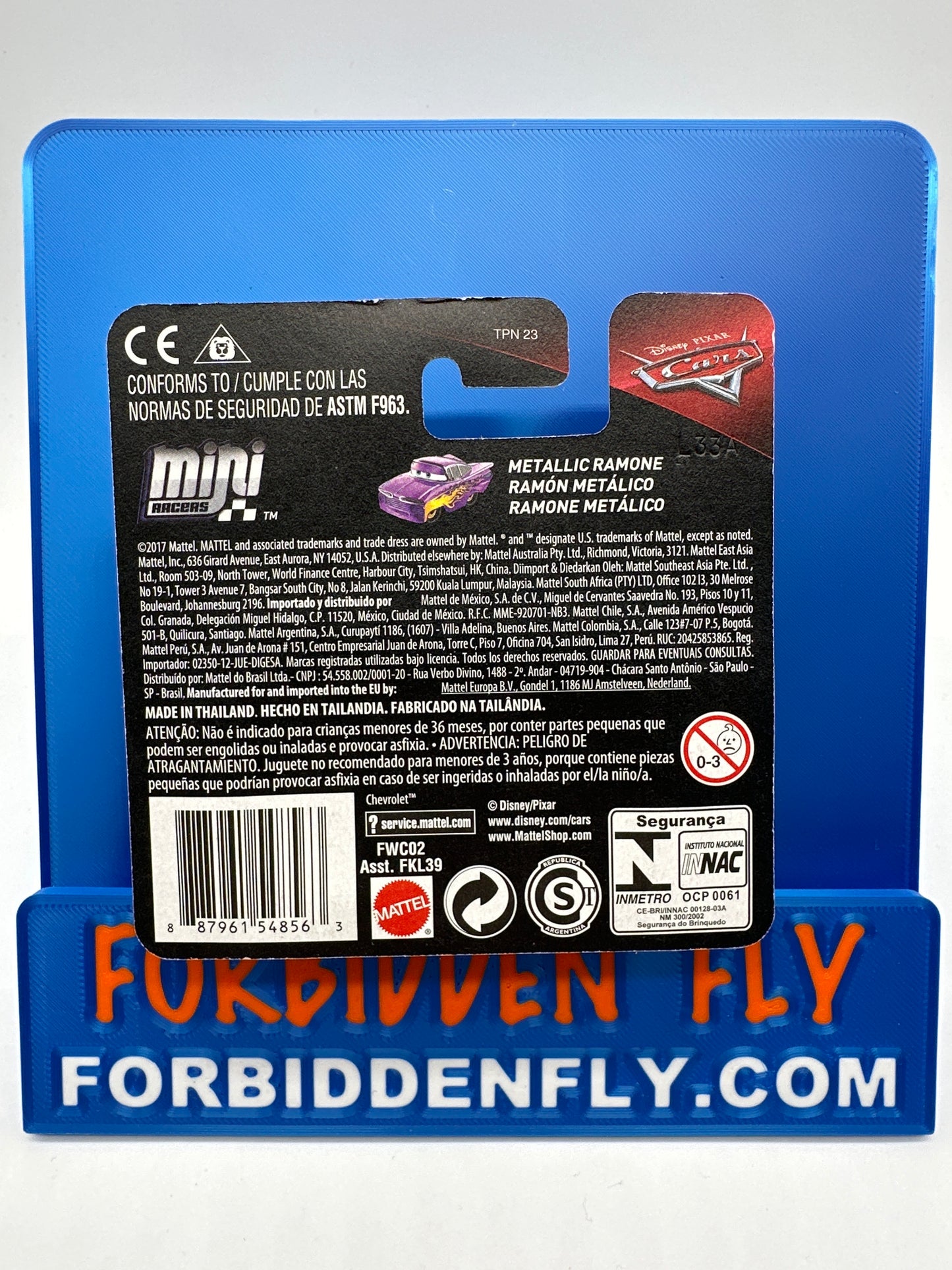 Disney Pixar Cars Movie Metal Mini Racers - Metallic Ramone - Internationally Carded