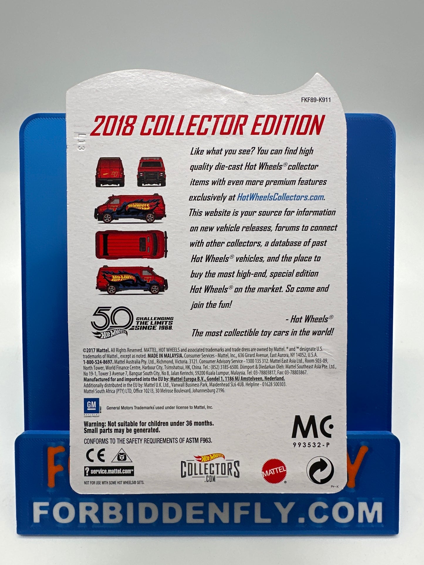 Hot Wheels Mail In - 2018 Factory Sticker Collector Edition #4 - Custom GMC Panel Van