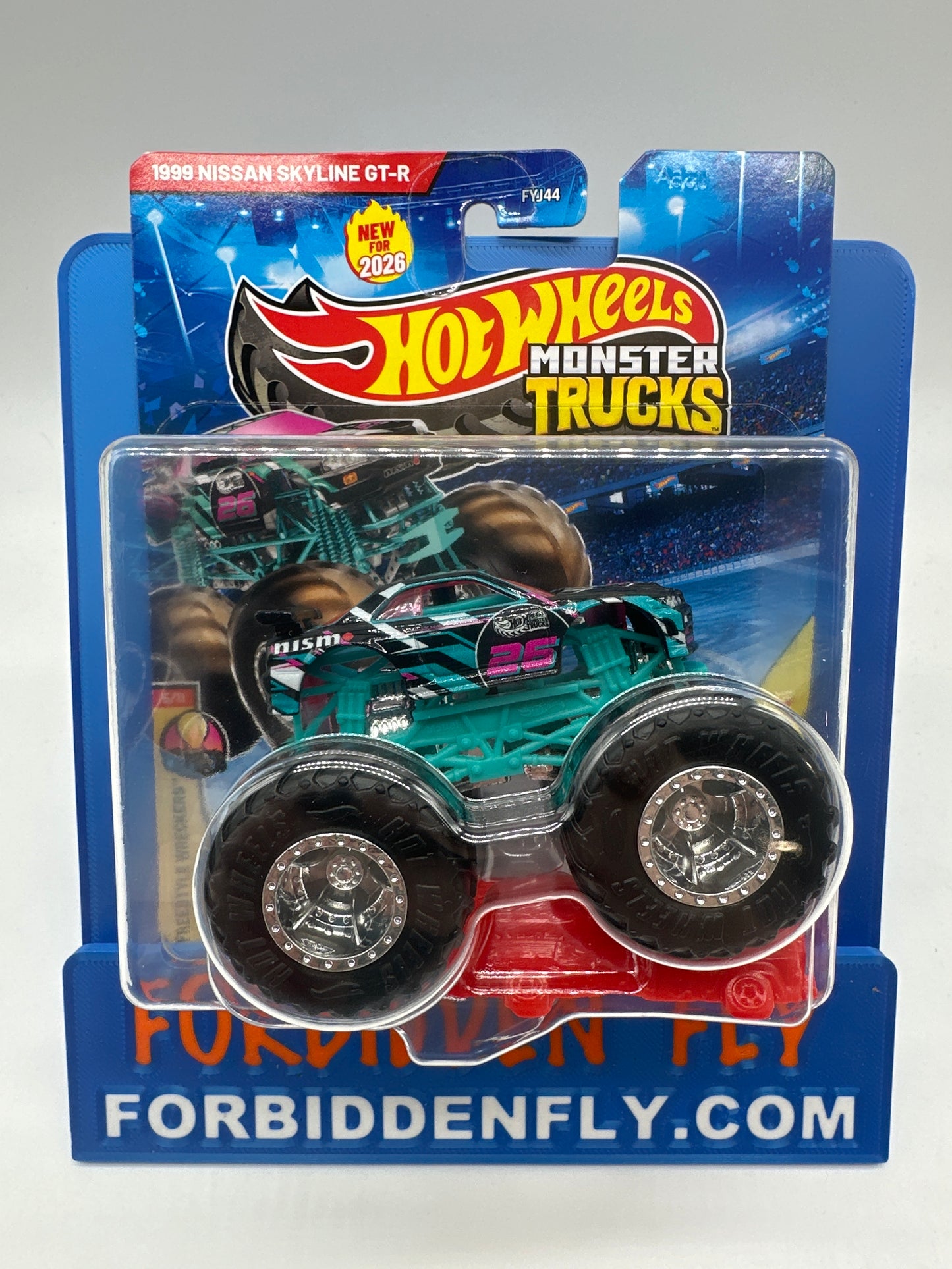 Hot Wheels Monster Trucks - 2026 Freestyle Wreckers Series #6/11 - 1999 Nissan Skyline GT-R (Nismo R34)