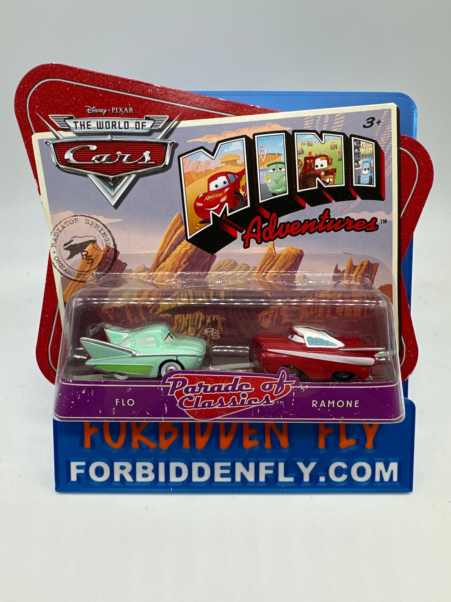 Disney Pixar Cars Movie - Mini Adventures Two Pack - Parade of Classics Flo & Ramone