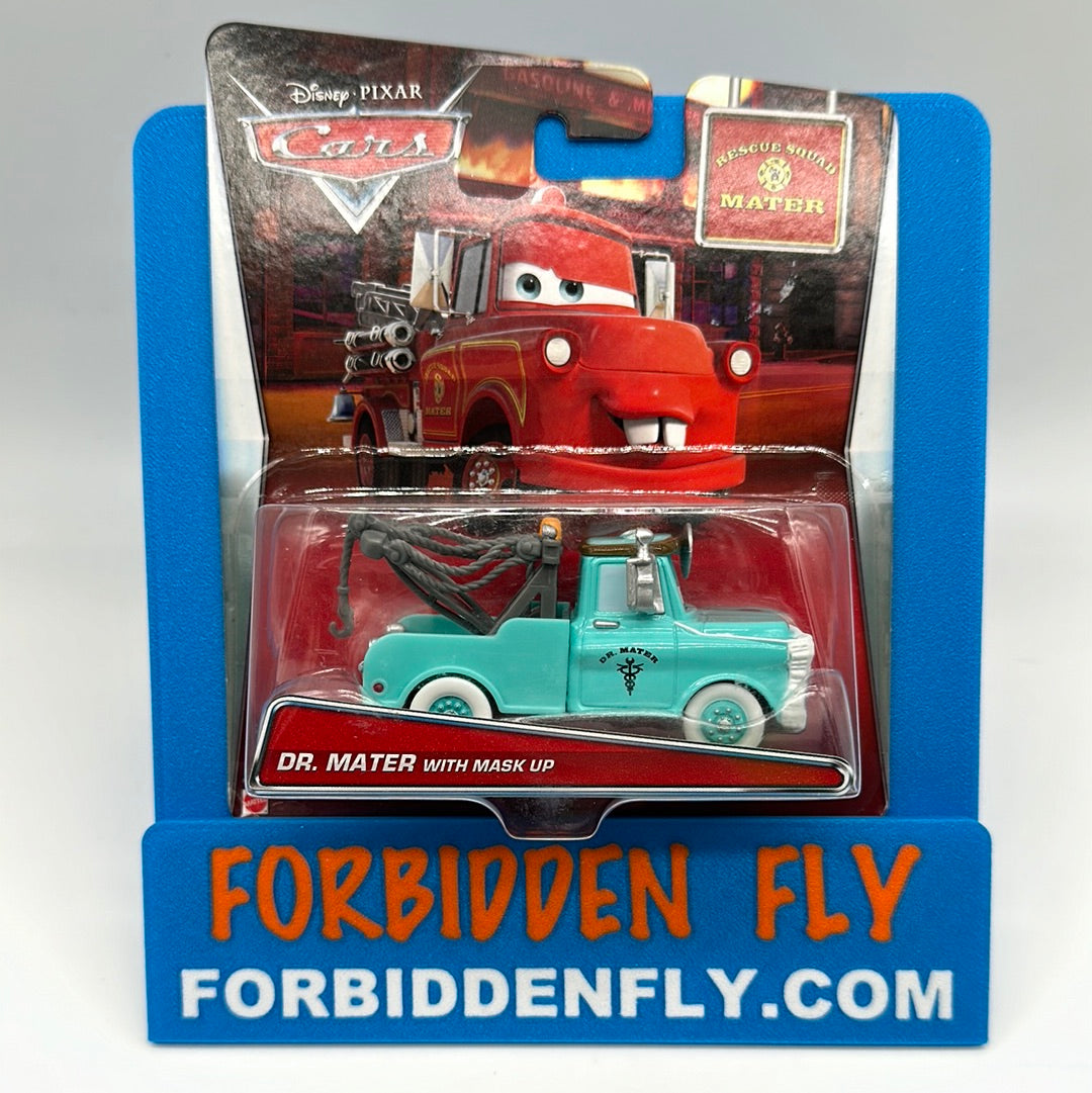 Disney Pixar Cars Movie - Rescue Squad Mater Series - Dr. Mater with Mask Up