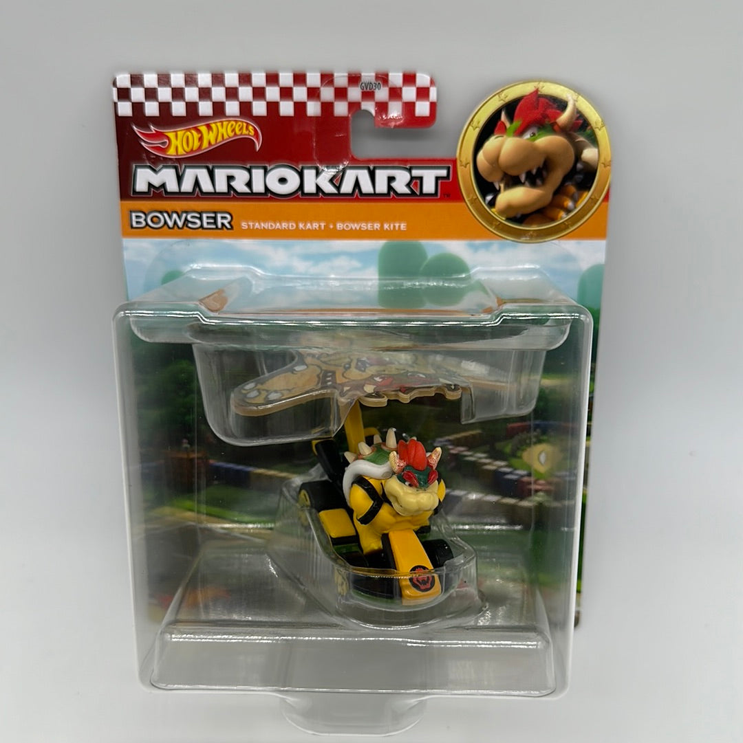 Hot Wheels Mario Kart - Character Glider - Bowser on Standard Kart and Bowser Kite