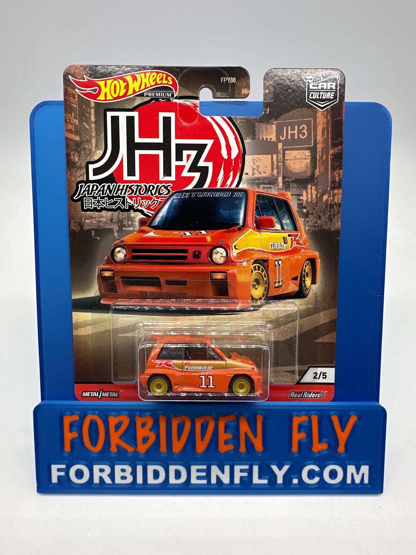 Hot Wheels Car Culture Premium - Japan Historics 3 (JH3) Series Single #2/5 - ‘85 Honda City Turbo II