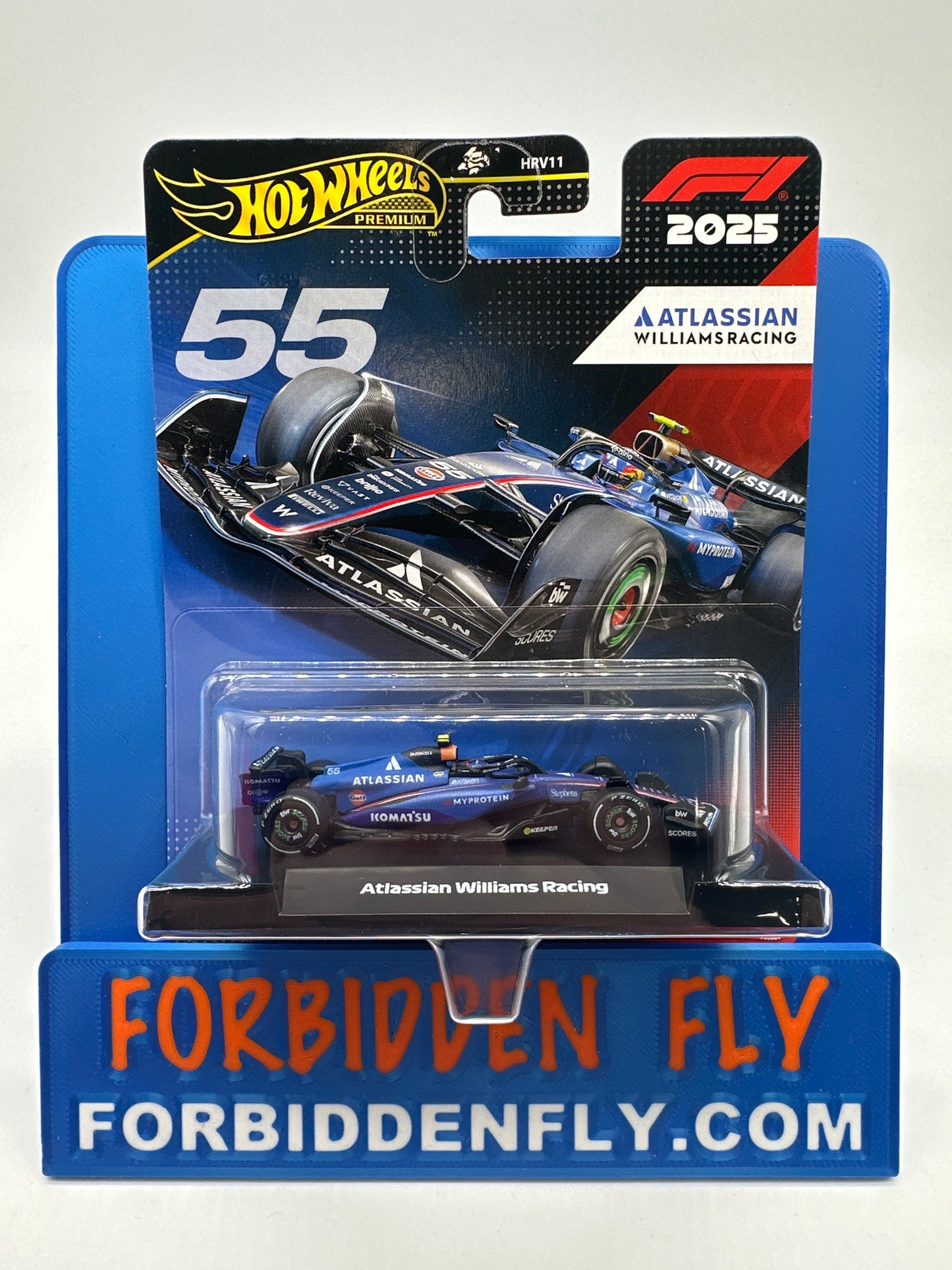 Hot Wheels 2025 Formula 1 Premium Series - Atlassian Williams Racing Formula One Team #55 - Carlos Sainz Jr.