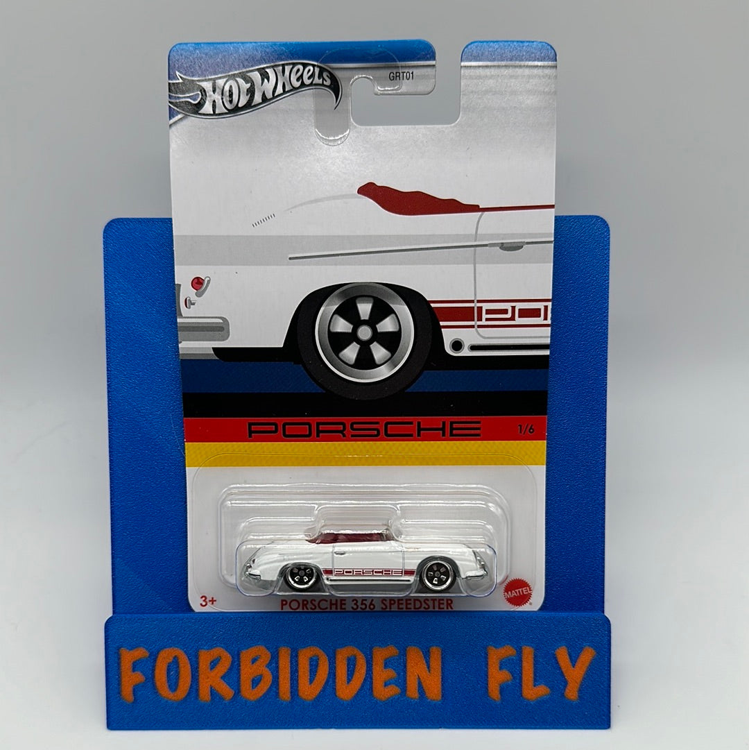 Hot Wheels 2024 Walmart Exclusive Silver Series Porsche Set - #1/6 - White Porsche 356 Speedster