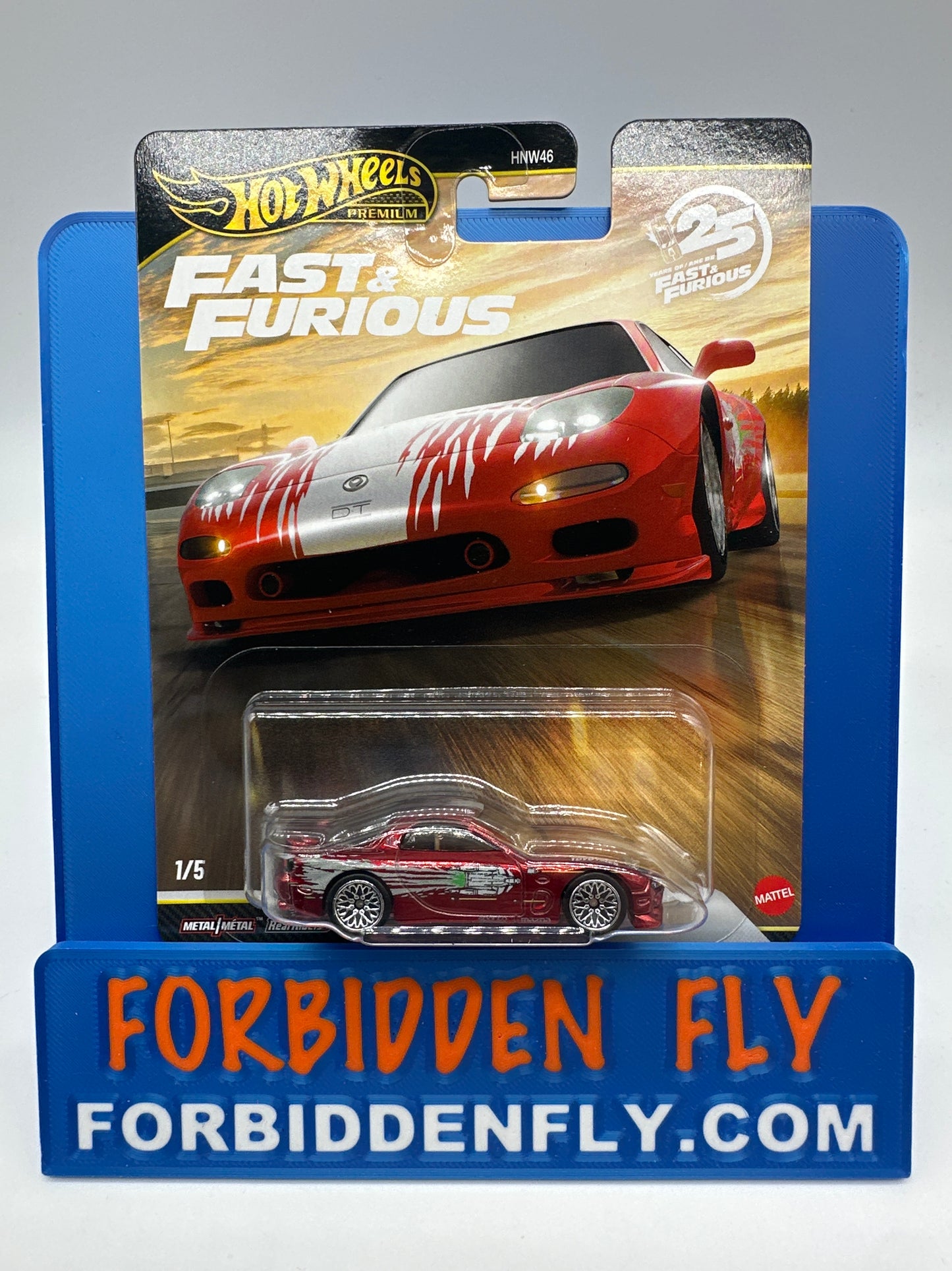 Hot Wheels Premium - 2026 Fast & Furious - 25 Years Of Fast & Furious Single #1/5 - 1995 Mazda RX-7 (Chase)