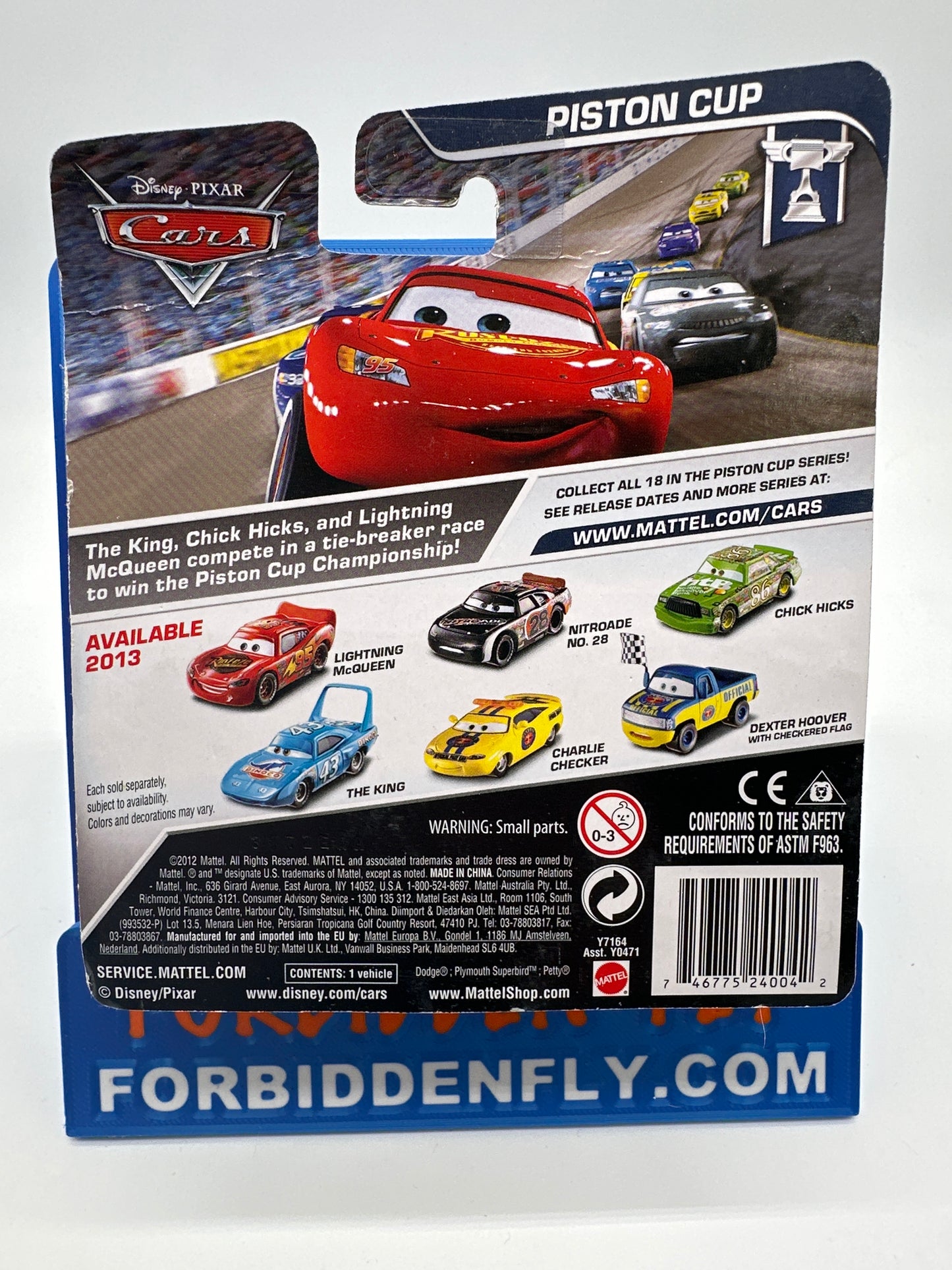 Disney Pixar Cars Movie - World of Cars Piston Cup Series - Dexter Hoover with Checkered Flag