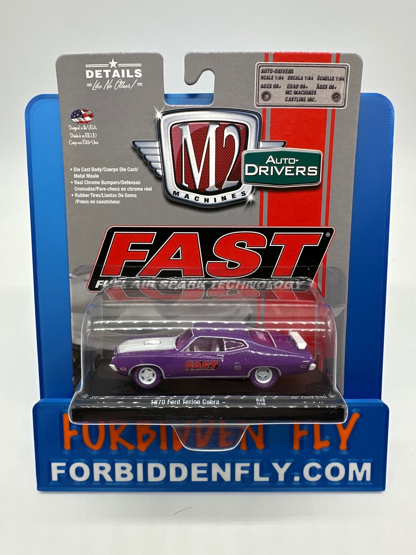 M2 Machines Auto Drivers - R48 - 1970 Ford Torino Cobra - Chase