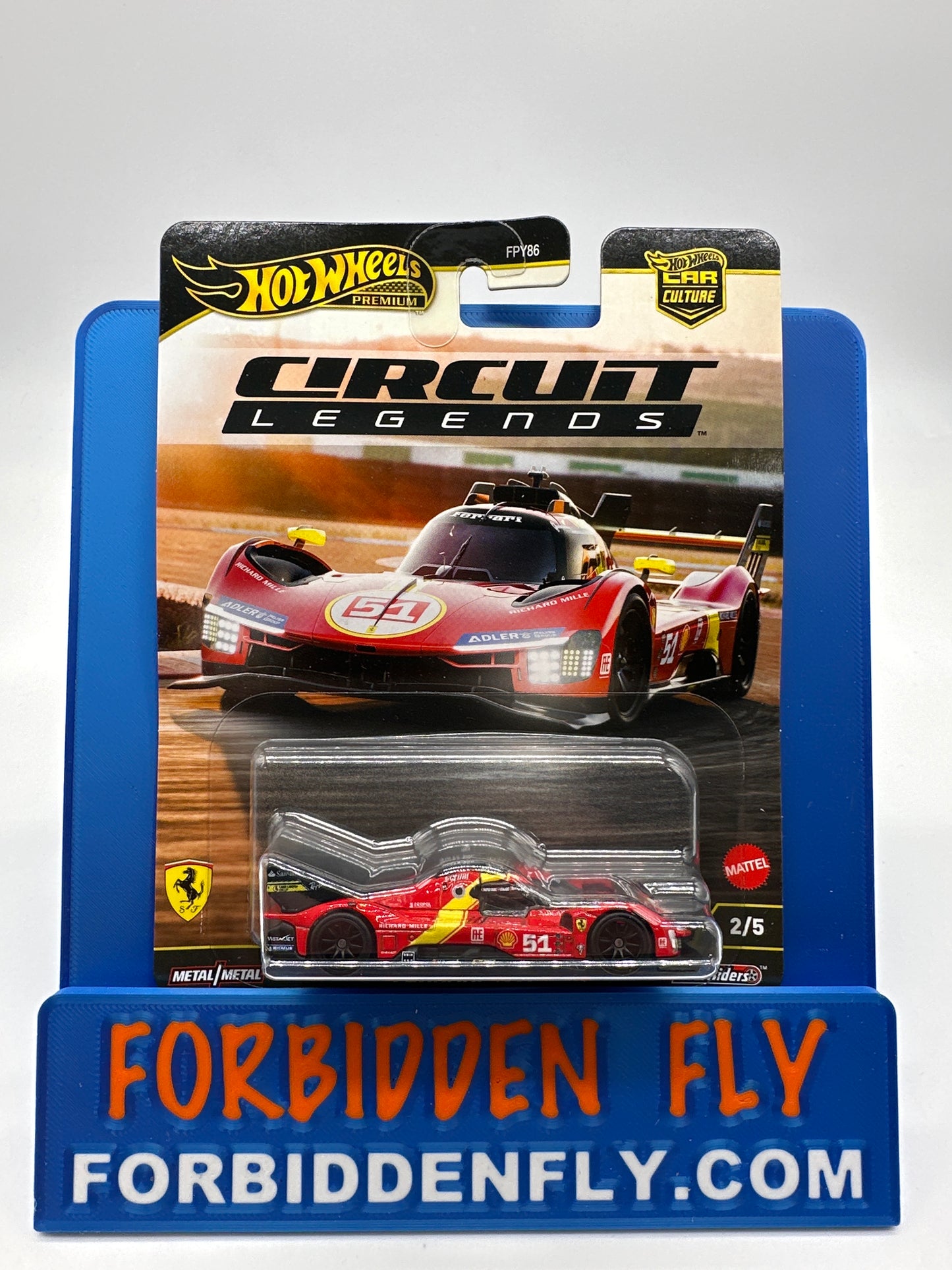 Hot Wheels Car Culture Premium - 2025 Circuit Legends Series - #2/5 - Ferrari 499P - Single Car